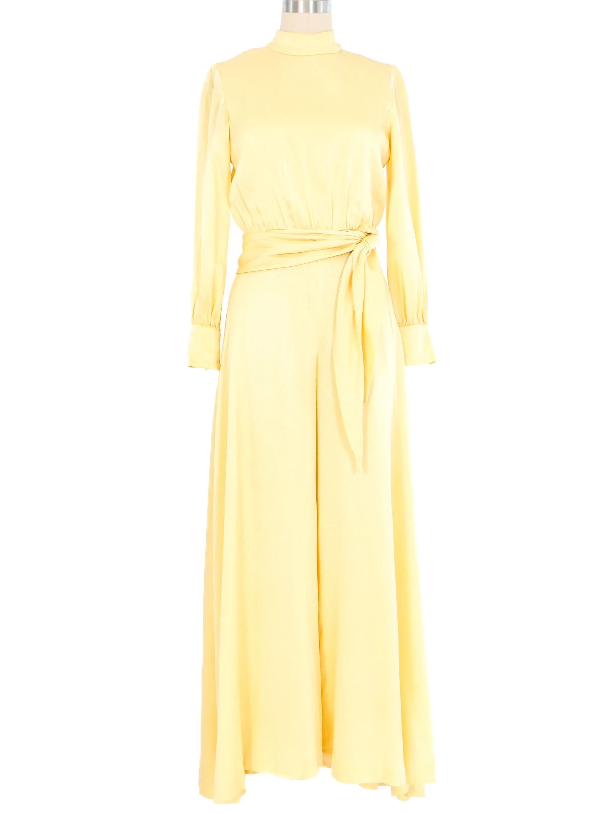 1960s Leo Narducci Candlelight Belted Jumpsuit