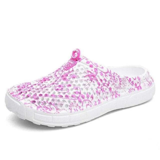2021 Women Casual Clogs Breathable Beach Sandals Summer Slippers