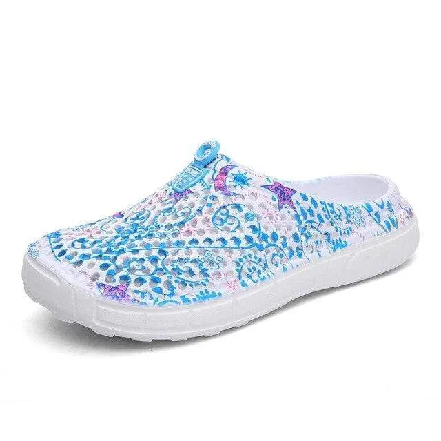 2021 Women Casual Clogs Breathable Beach Sandals Summer Slippers
