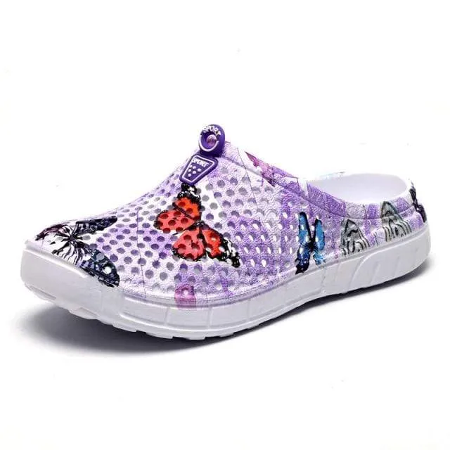 2021 Women Casual Clogs Breathable Beach Sandals Summer Slippers