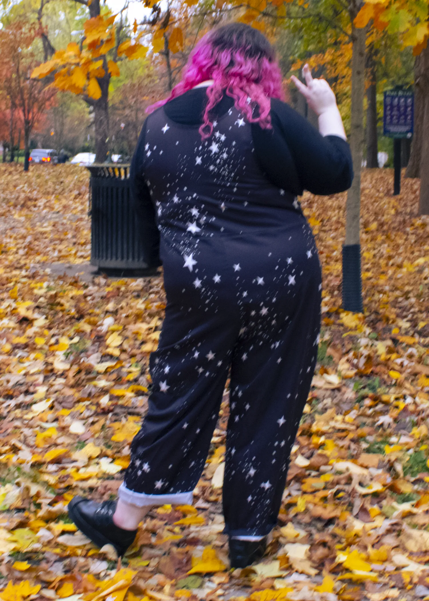 4XL Star Print Dungarees