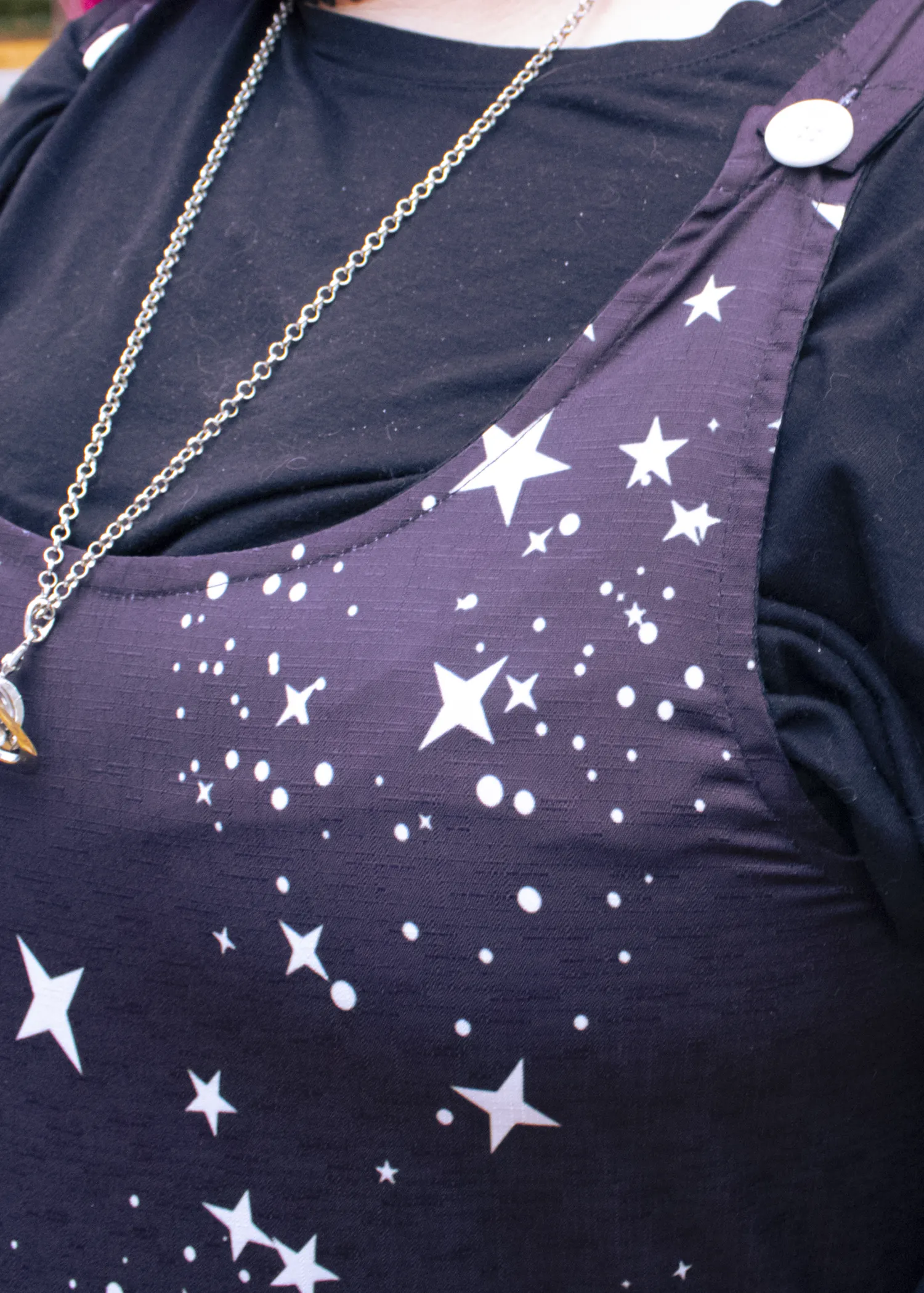 4XL Star Print Dungarees