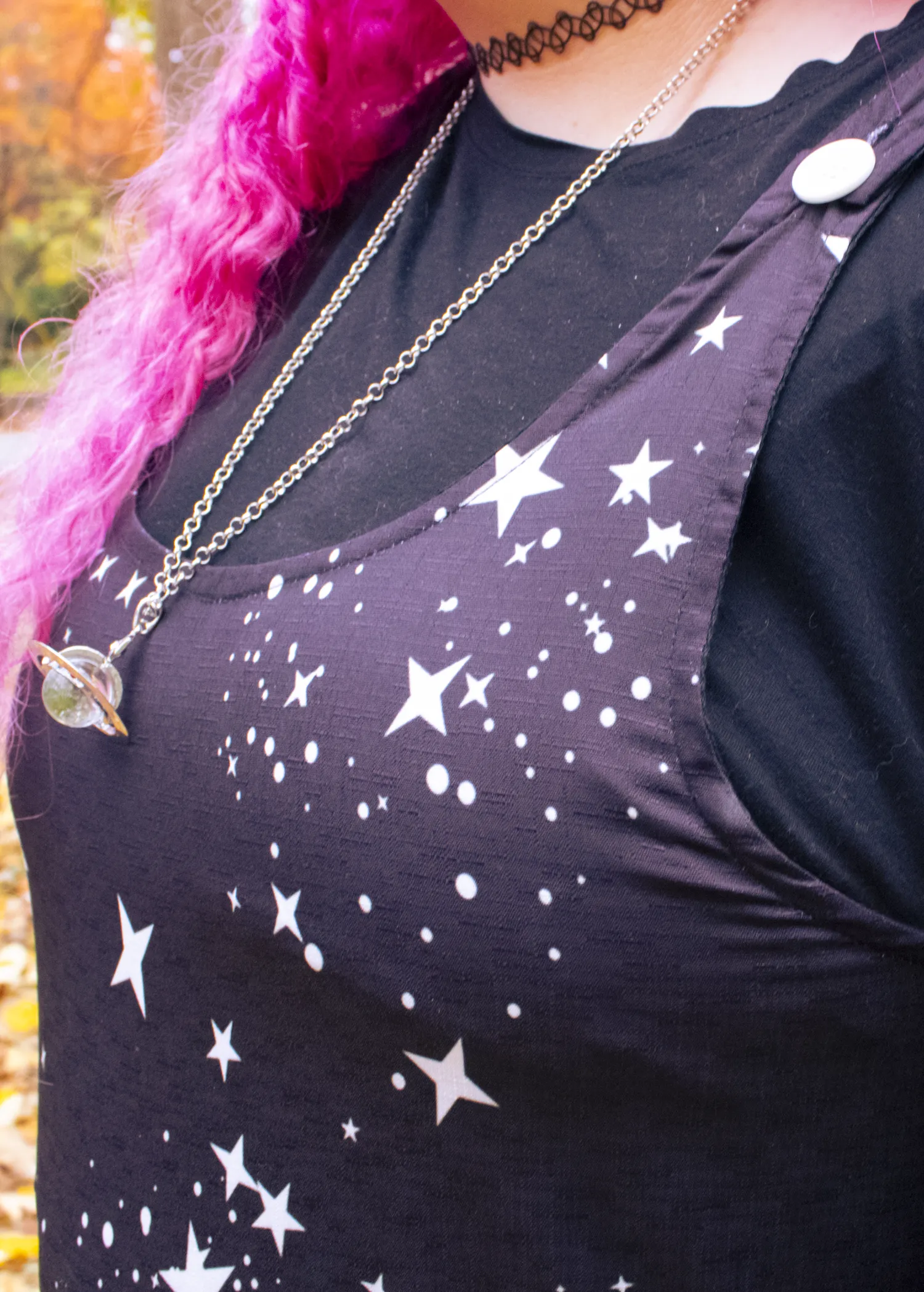 4XL Star Print Dungarees