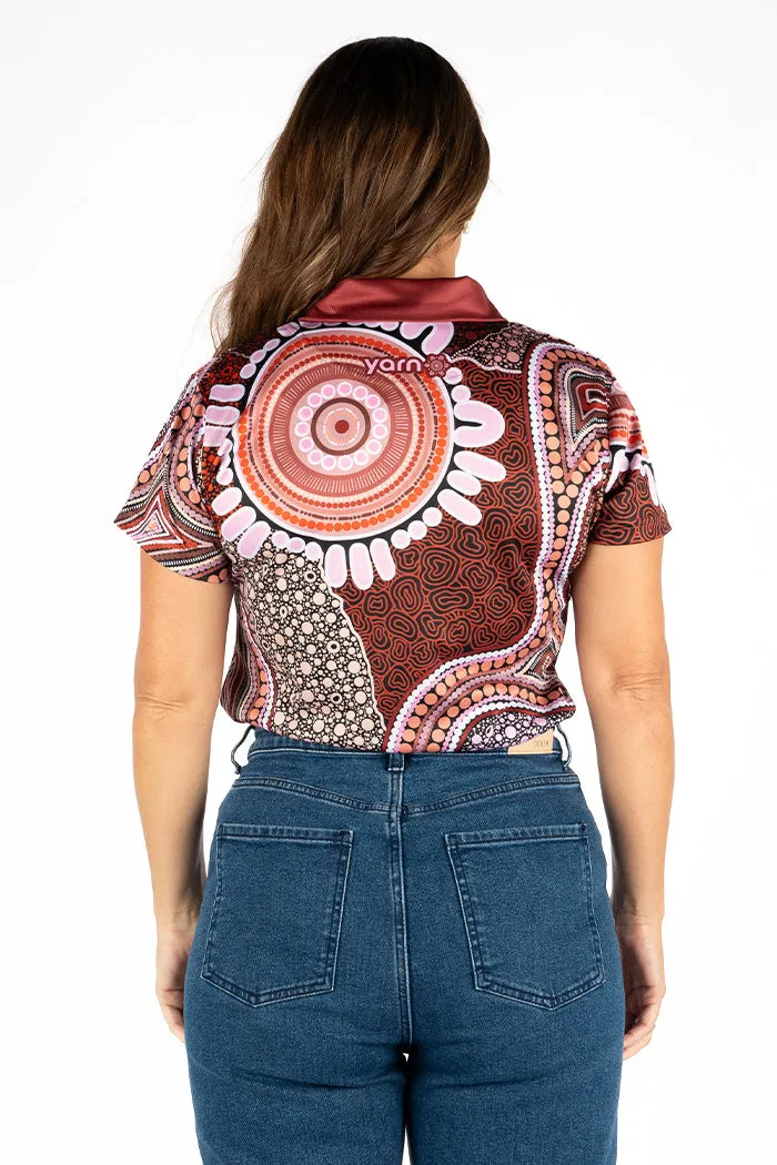 A Pathway To Healing UPF50  Women's Fitted Polo Shirt