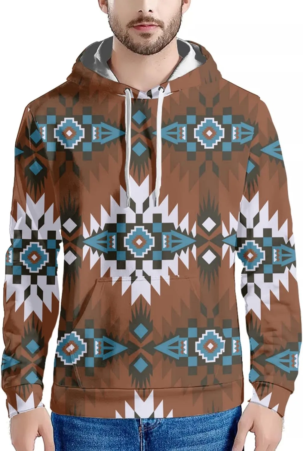 AFPANQZ Sweaters Men's Plus Size Sweatshirt Stretchy Pullover Hoodies Sweatshirts Pocket Tee Shirts Tops for Sports