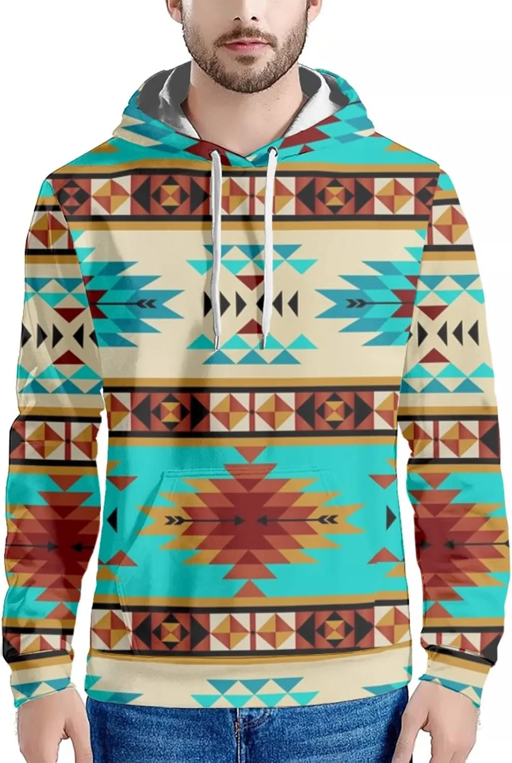AFPANQZ Sweaters Men's Plus Size Sweatshirt Stretchy Pullover Hoodies Sweatshirts Pocket Tee Shirts Tops for Sports