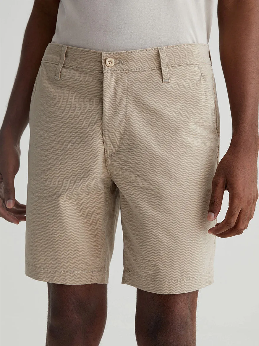 AG Jeans Wanderer Short in Parquet Khaki Multi