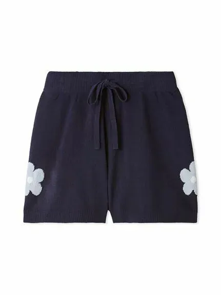 Airy Moco Flower Jacquard Lounge Shorts