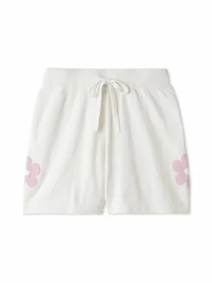 Airy Moco Flower Jacquard Lounge Shorts