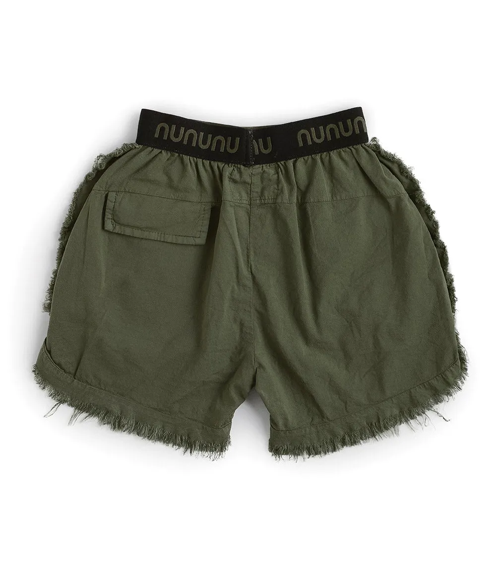 airy ruffled shorts