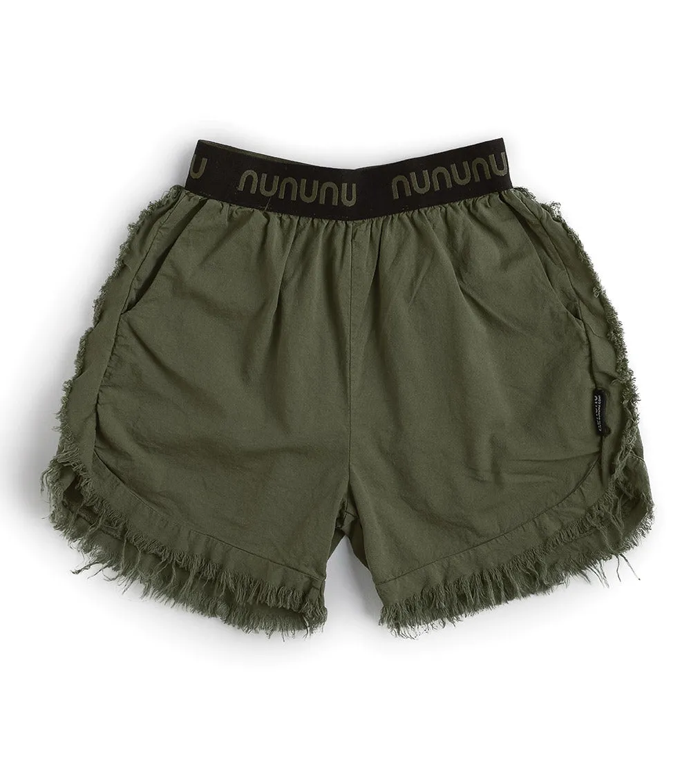airy ruffled shorts