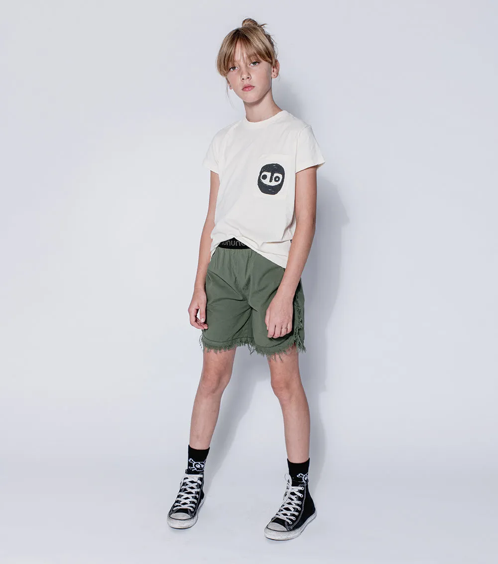airy ruffled shorts