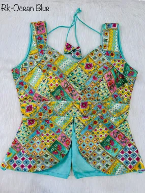 ALIA CROPTOP DESGINER BLOUSE