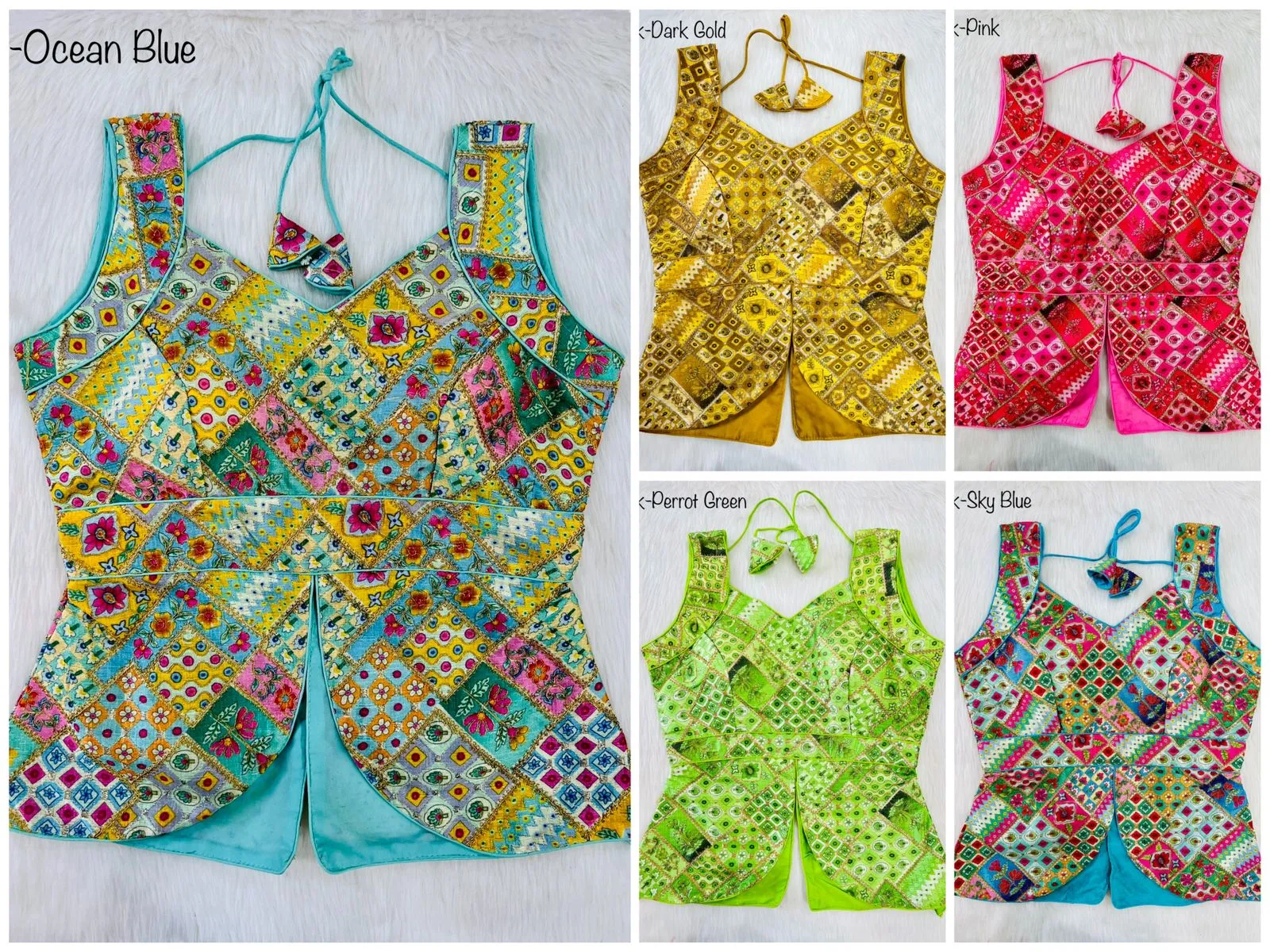 ALIA CROPTOP DESGINER BLOUSE