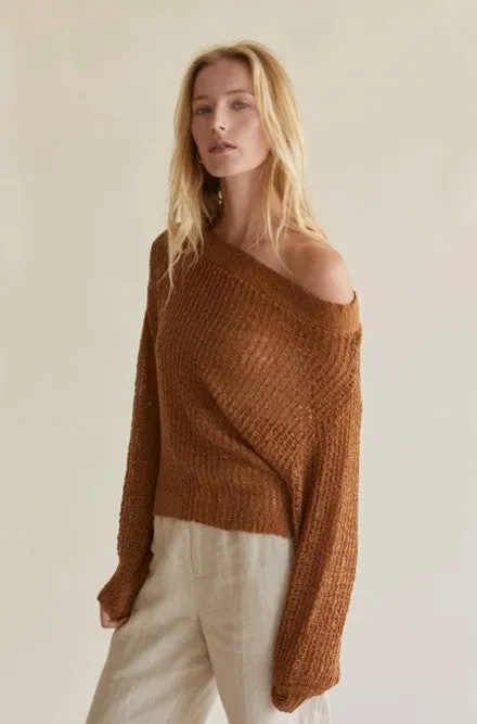 Boatneck Camel Sweater