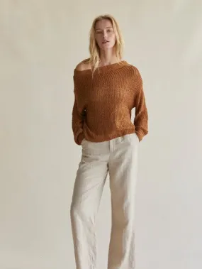 Boatneck Camel Sweater