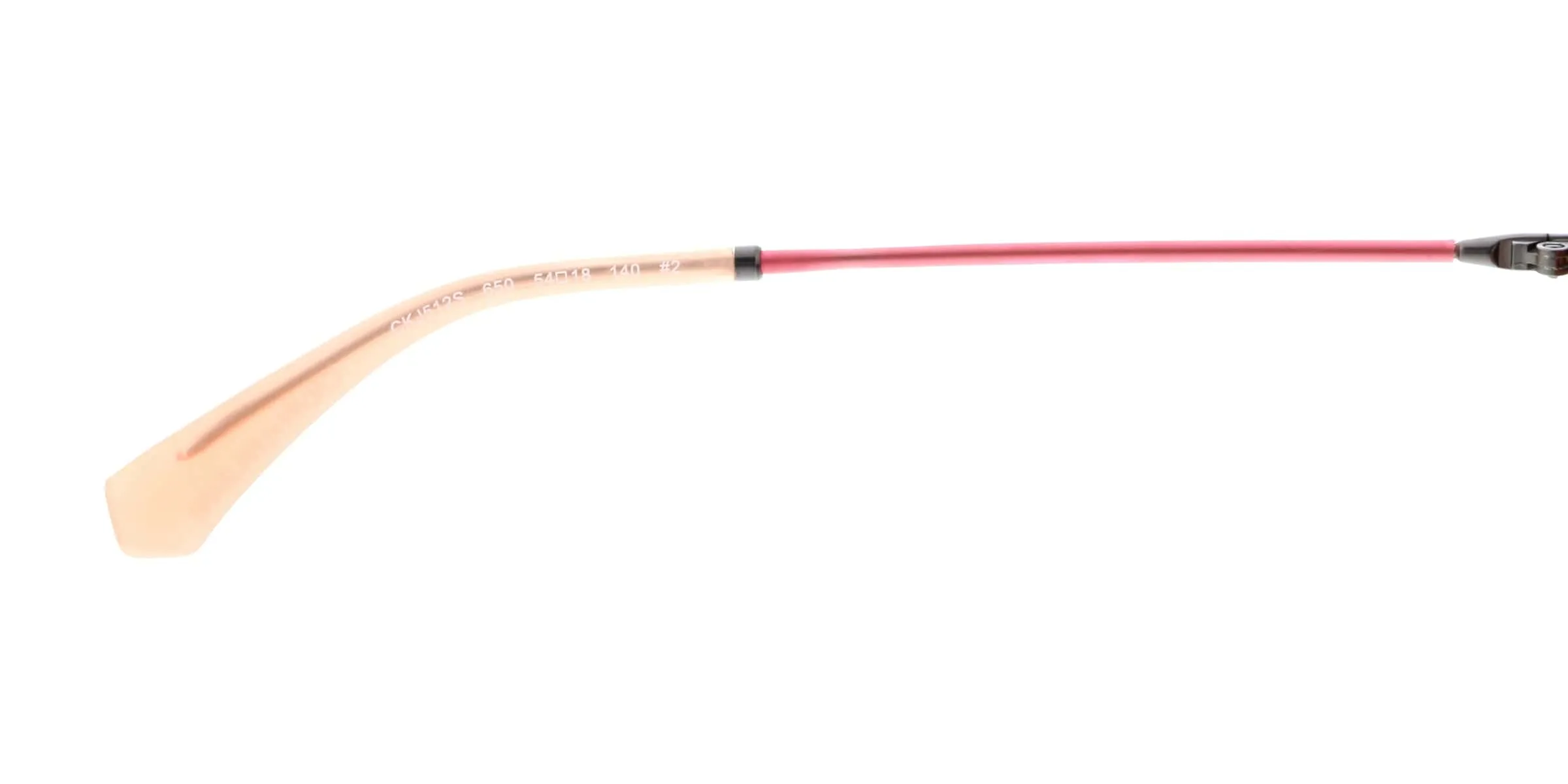 Calvin Klein CKJ512S 650 Matte Peach Round Sunglasses