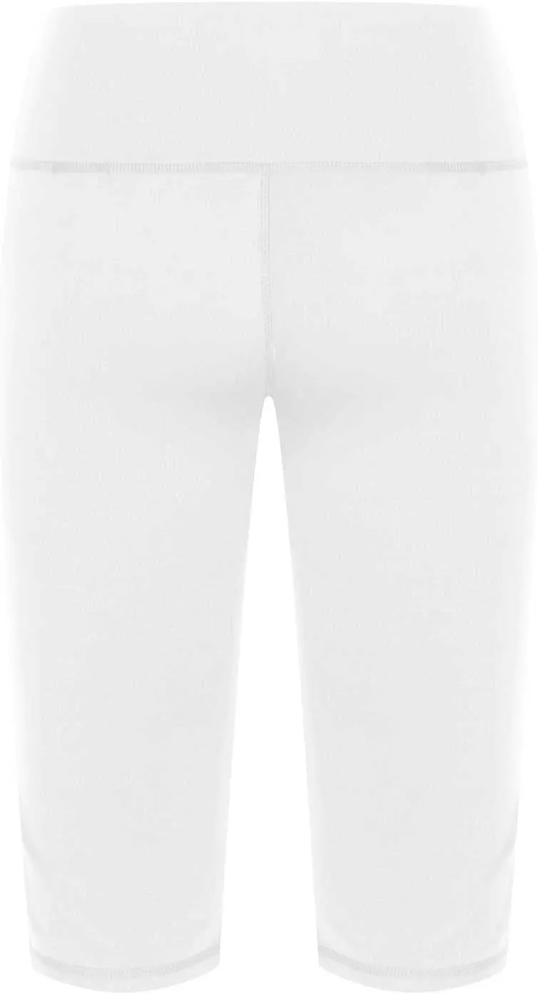 Capri Pants for Women Summer Solid Leggings with Pocket Knee Length High Waisted Stretch Tummy Control Yoga Pants