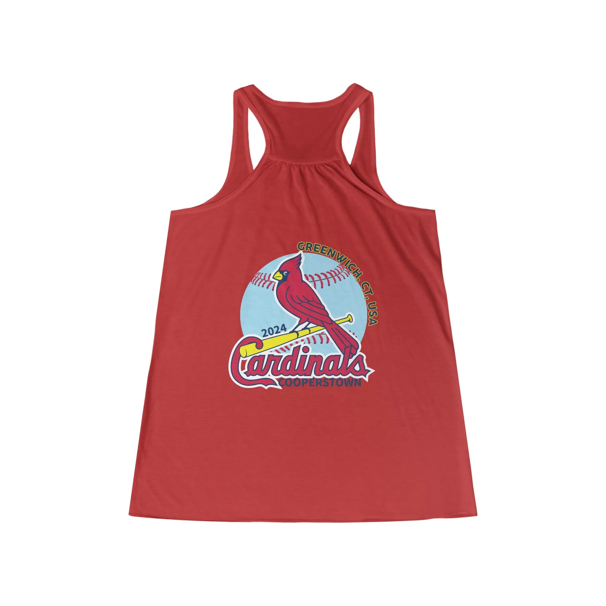 Cardinals Women's Bella and Canvas Flowy Racerback Tank