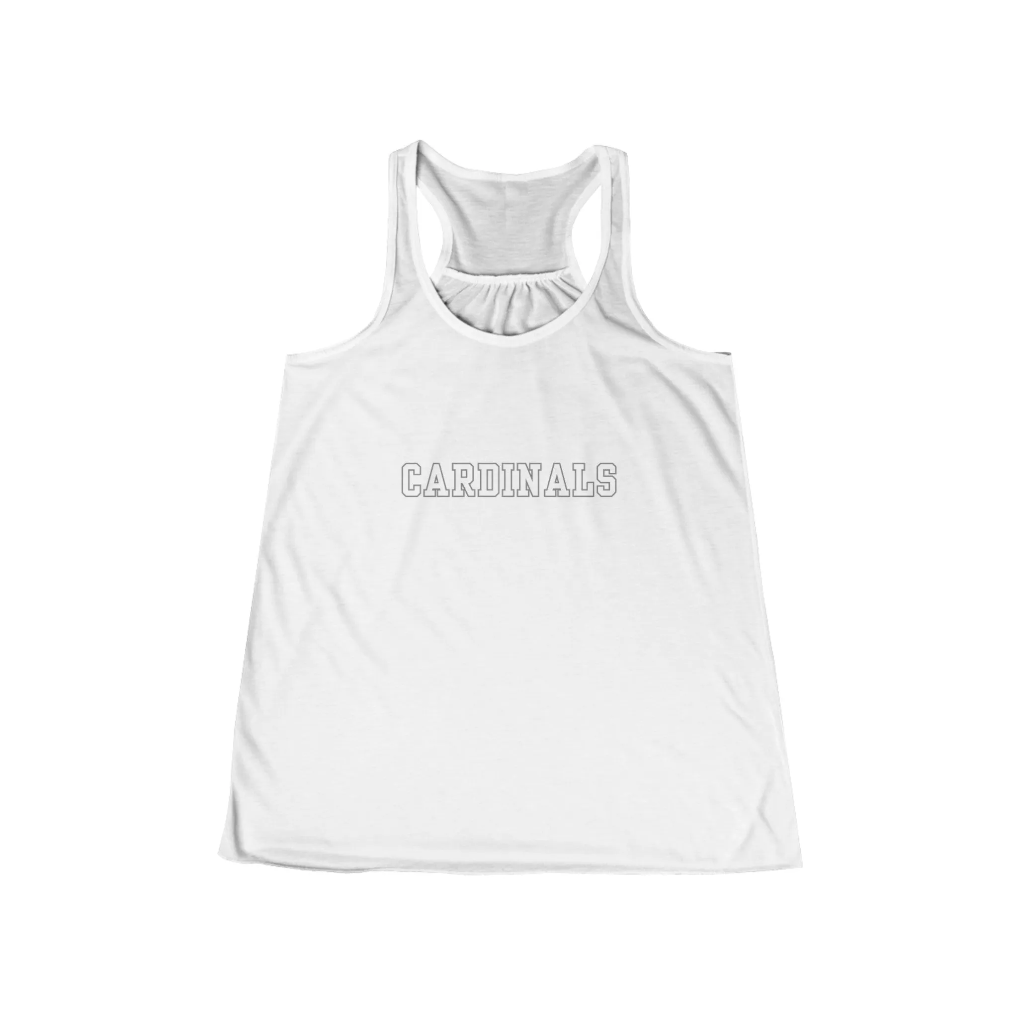 Cardinals Women's Bella and Canvas Flowy Racerback Tank