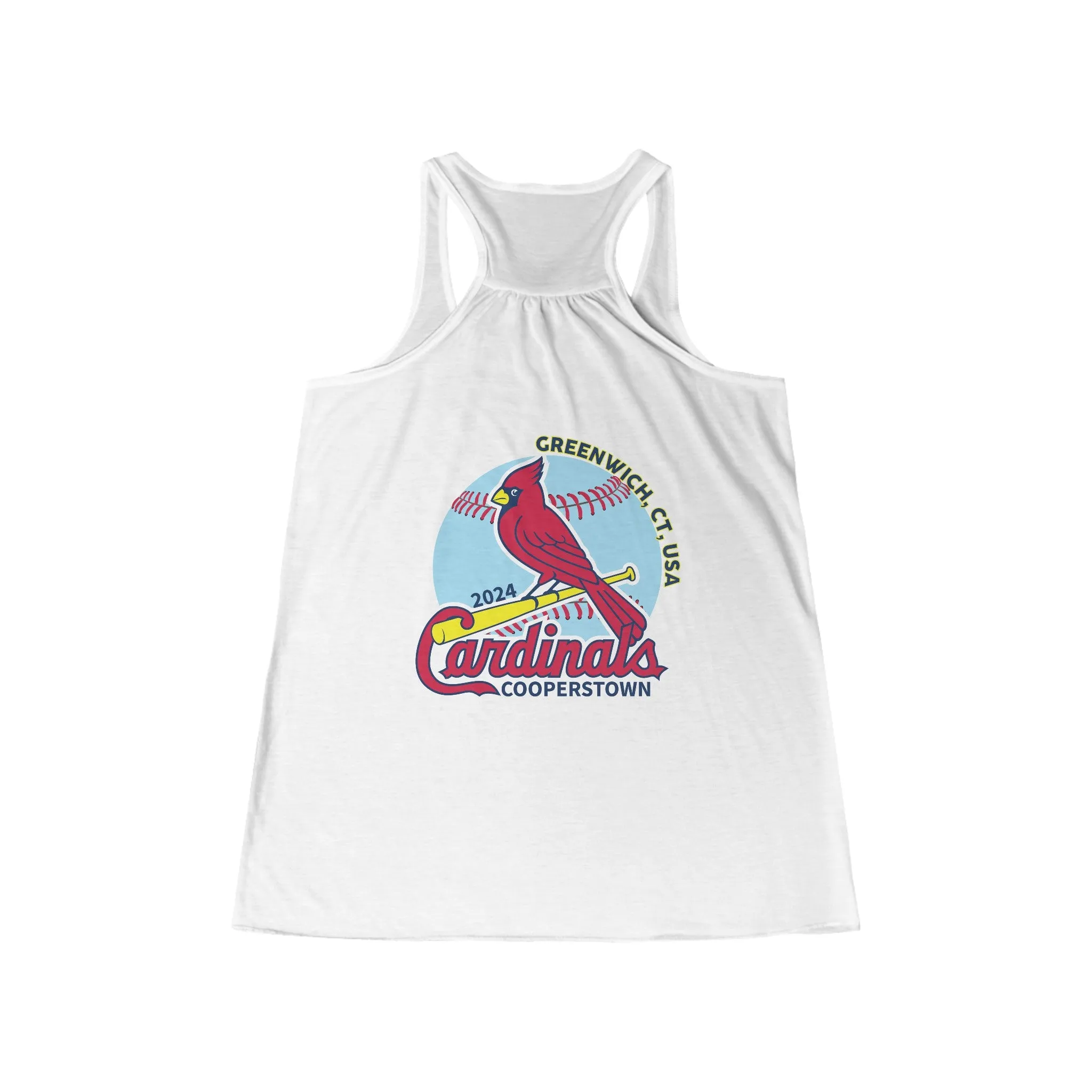 Cardinals Women's Bella and Canvas Flowy Racerback Tank