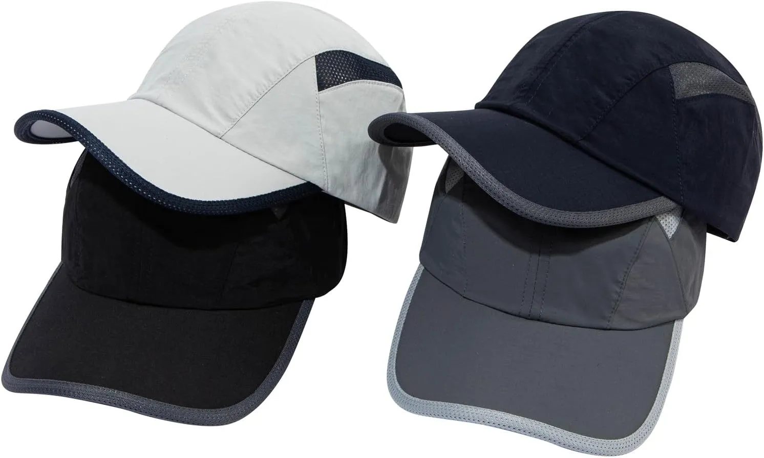 Croogo Quick Dry Mesh Baseball Cap Breathable Running Dad Hats Waterproof Lightweight Sports Cap Sun Hat Snapback Fitted Cap