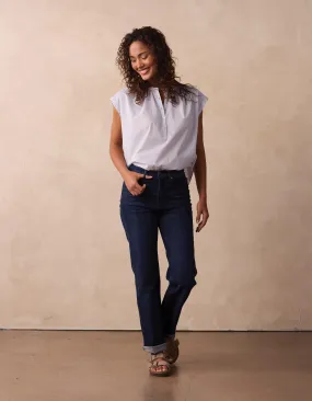 Featherweight Short Sleeve Blouse in Mist
