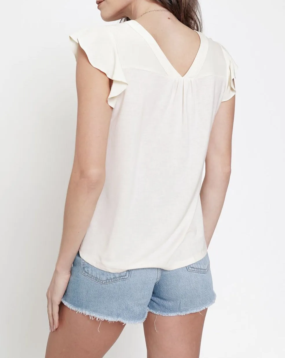 Flutter Sleeve Blouse