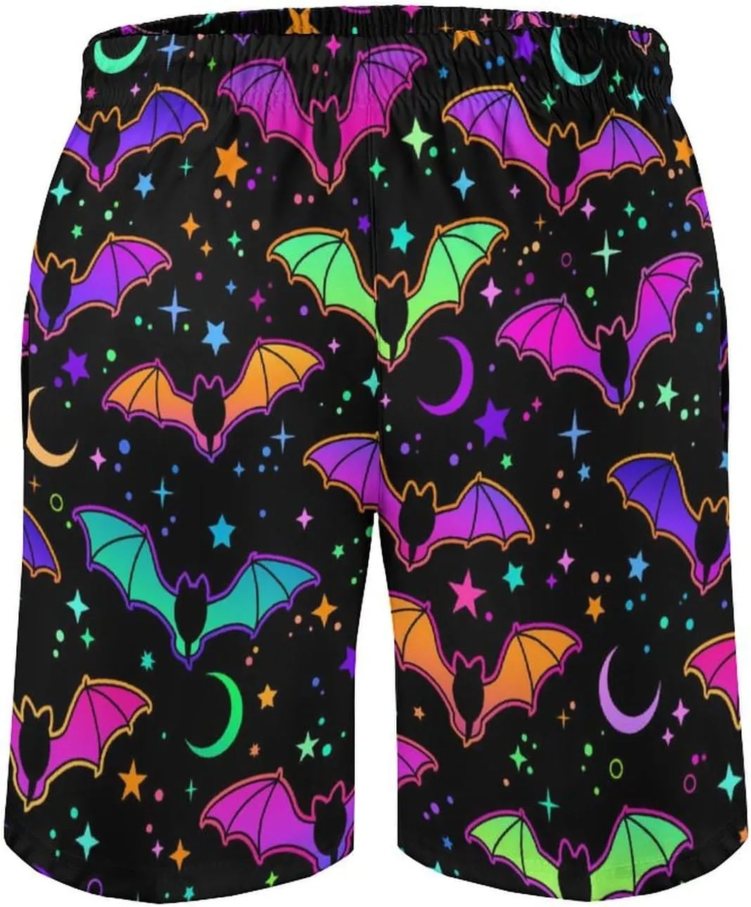 Funny Mens Swim Trunks Quick-Drying Breathable Beach Board Shorts with Mesh Lining Swimwear Bathing Suits