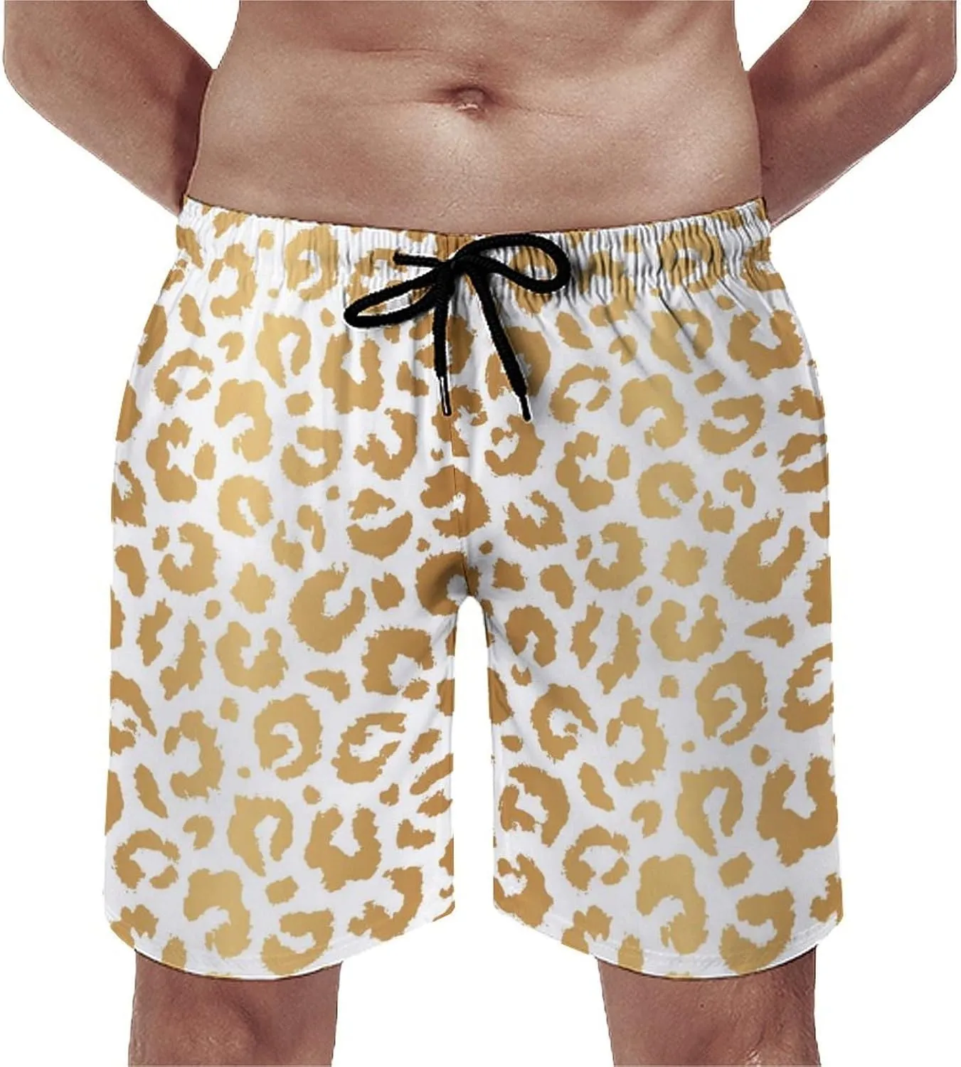 Funny Mens Swim Trunks Quick-Drying Breathable Beach Board Shorts with Mesh Lining Swimwear Bathing Suits