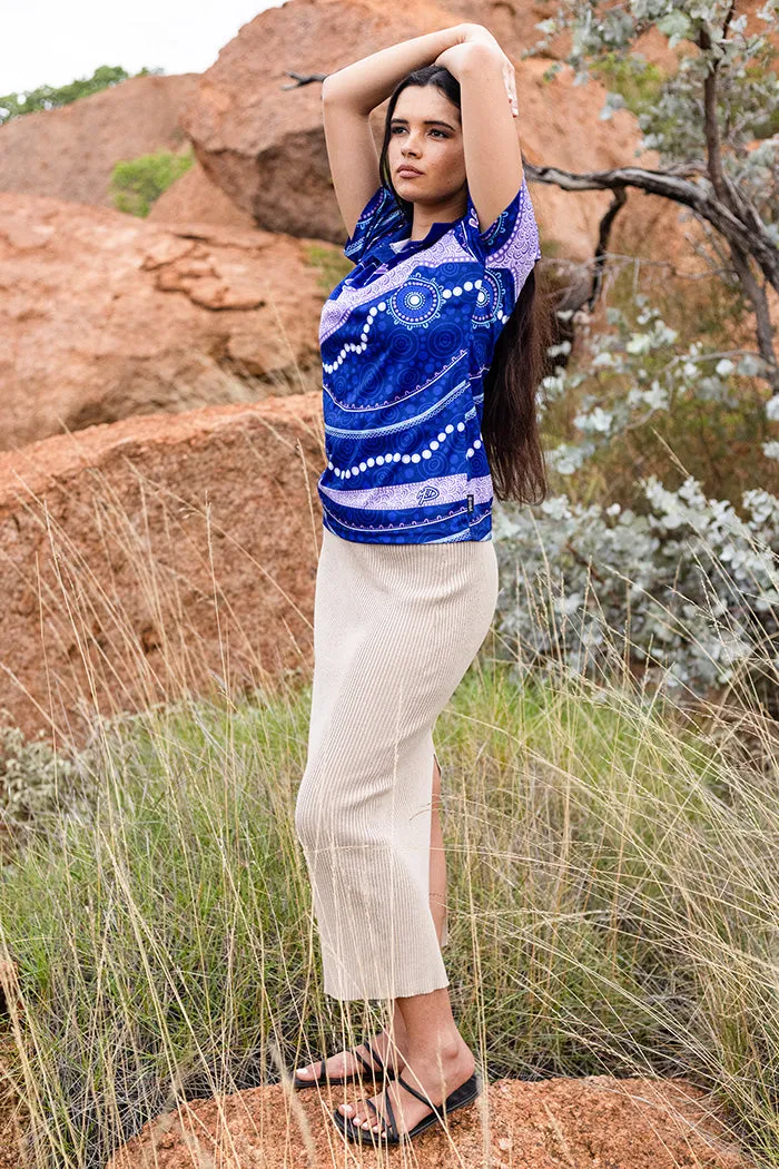 Healing Spirit UPF50  Women's Fitted Polo Shirt