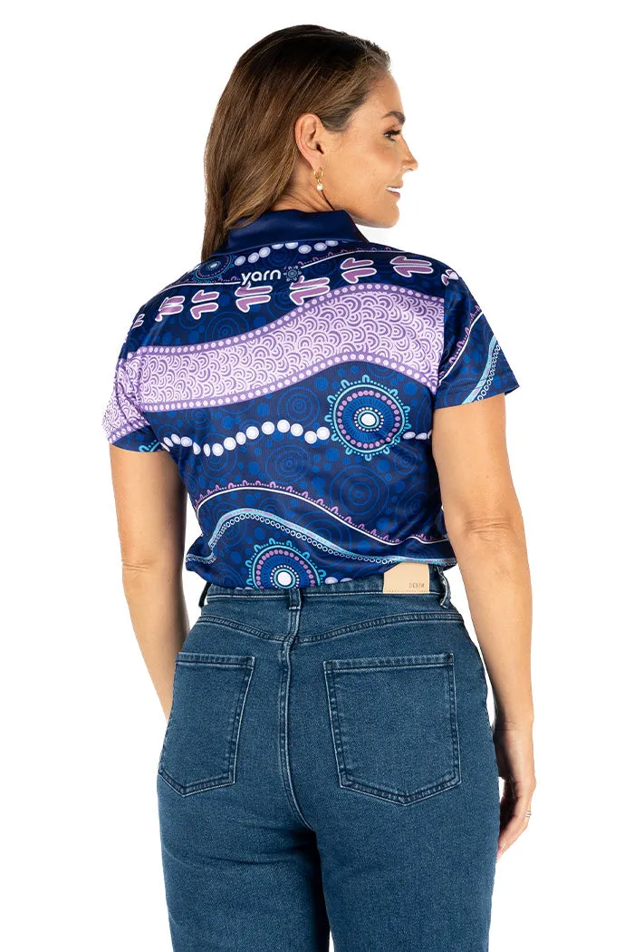 Healing Spirit UPF50  Women's Fitted Polo Shirt