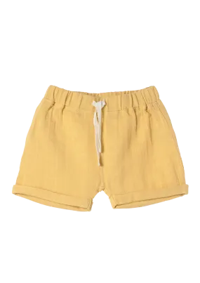 Jimmy shorts Play of Colors Sun-ochre organic muslin