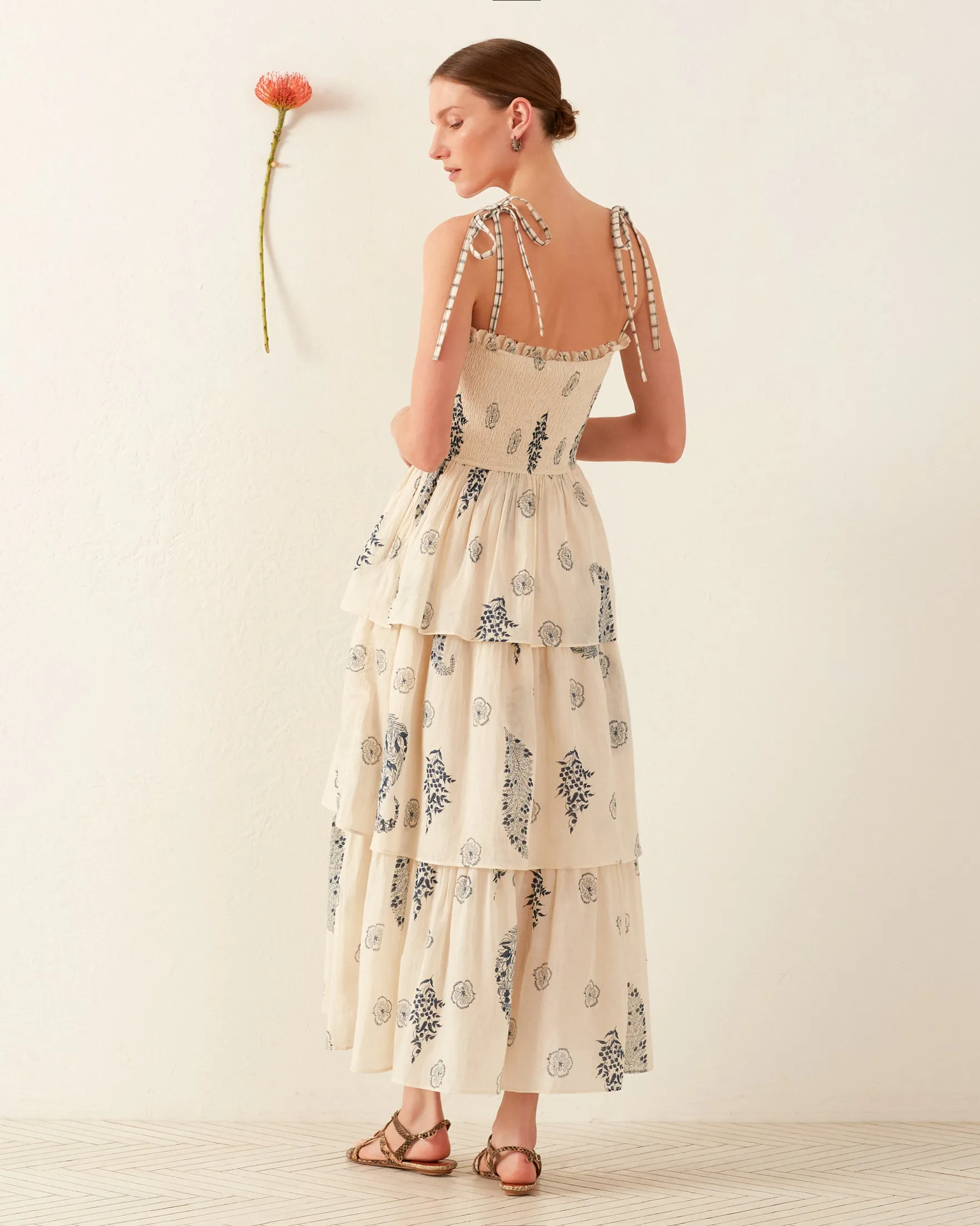 Kaia Porcelain Tier Dress