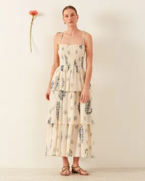 Kaia Porcelain Tier Dress