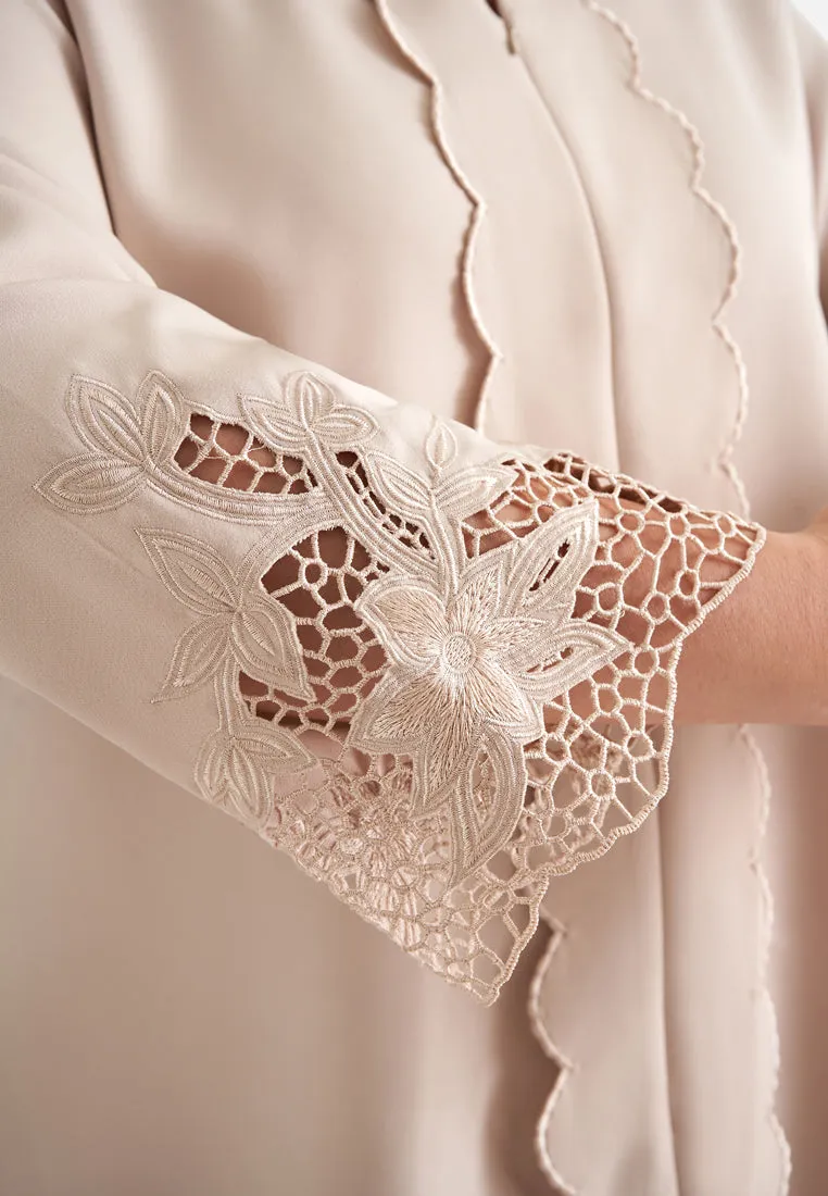 Khalisha Minimalist Sulam Kerawang Kebaya Set