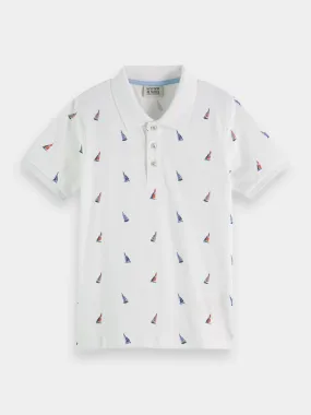 Kids - Printed pique polo