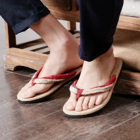 Linen Flip Flops