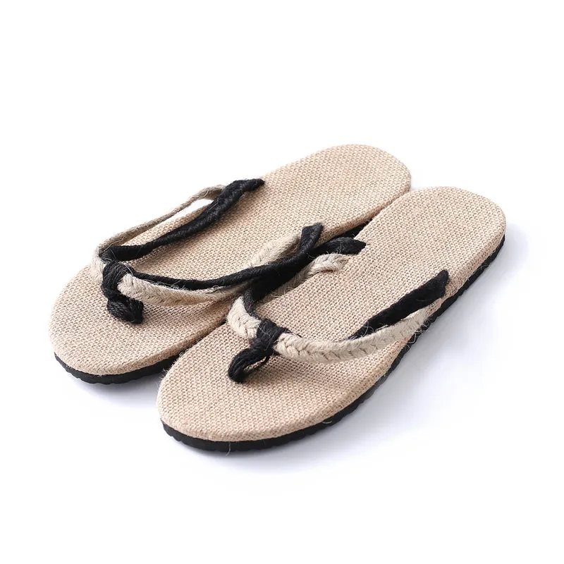 Linen Flip Flops