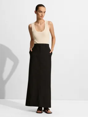 Matteau Relaxed Tailored Skirt Black