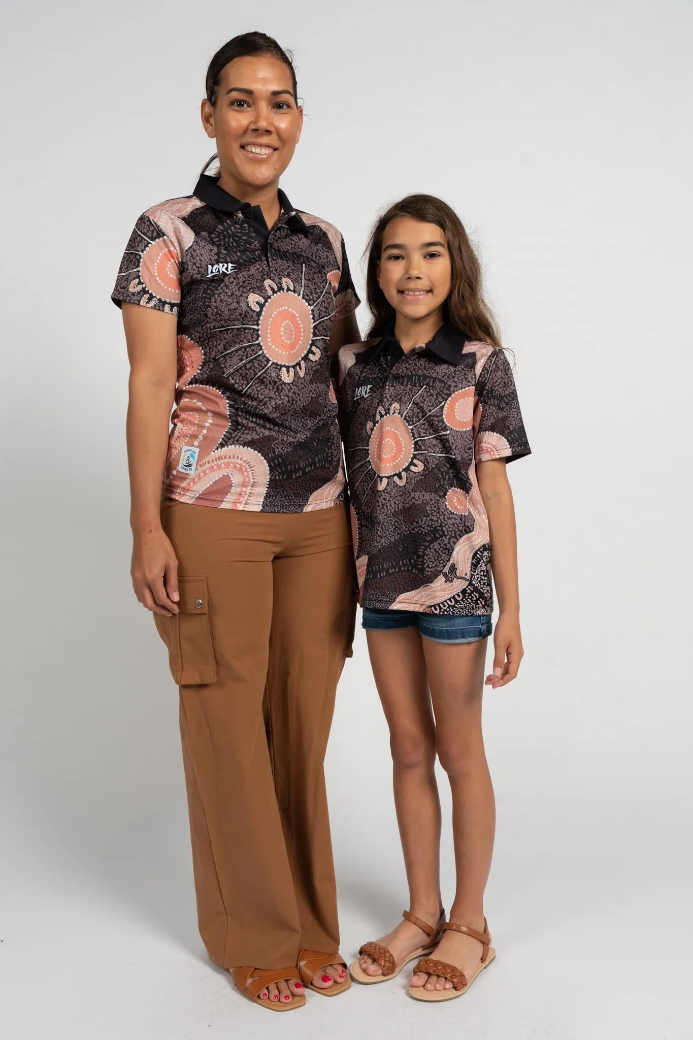 Meeting At The River Recycled UPF50  Women's Fitted Polo Shirt