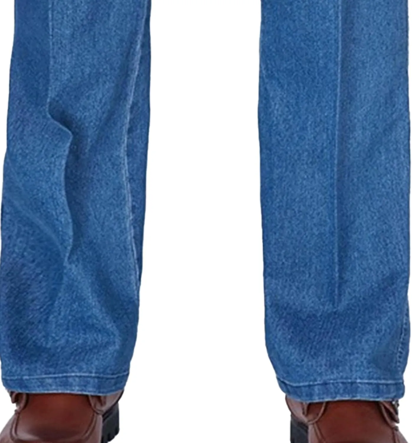 Men's Stretch Straight Leg Denim Pants Loose Fit Elastic Waist Jeans Lightweight Comfort Streetwear Jeans
