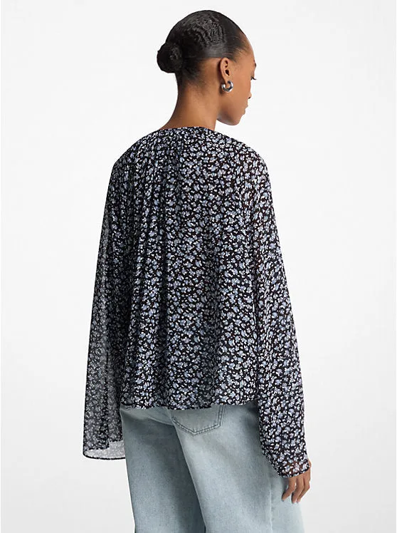 MICHAEL MICHAEL KORS - FLORAL GEORGETTE BLOUSE