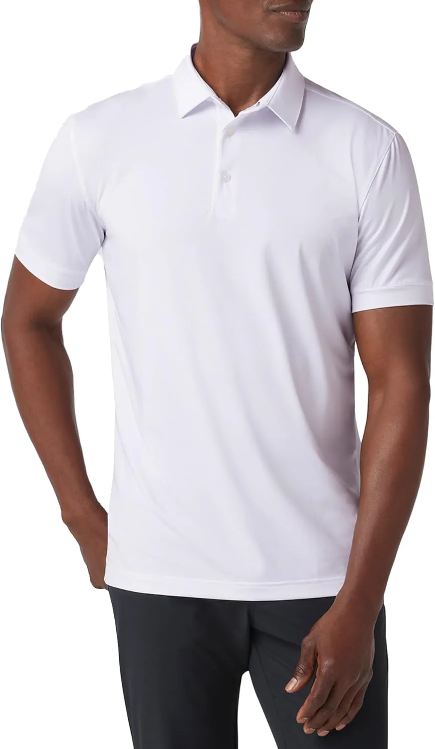Mizzen Main Versa Men's Performance Short-Sleeve Polo - Lightweight, Moisture-Wicking, UPF 50 , 4-Way Stretch - Trim Fit