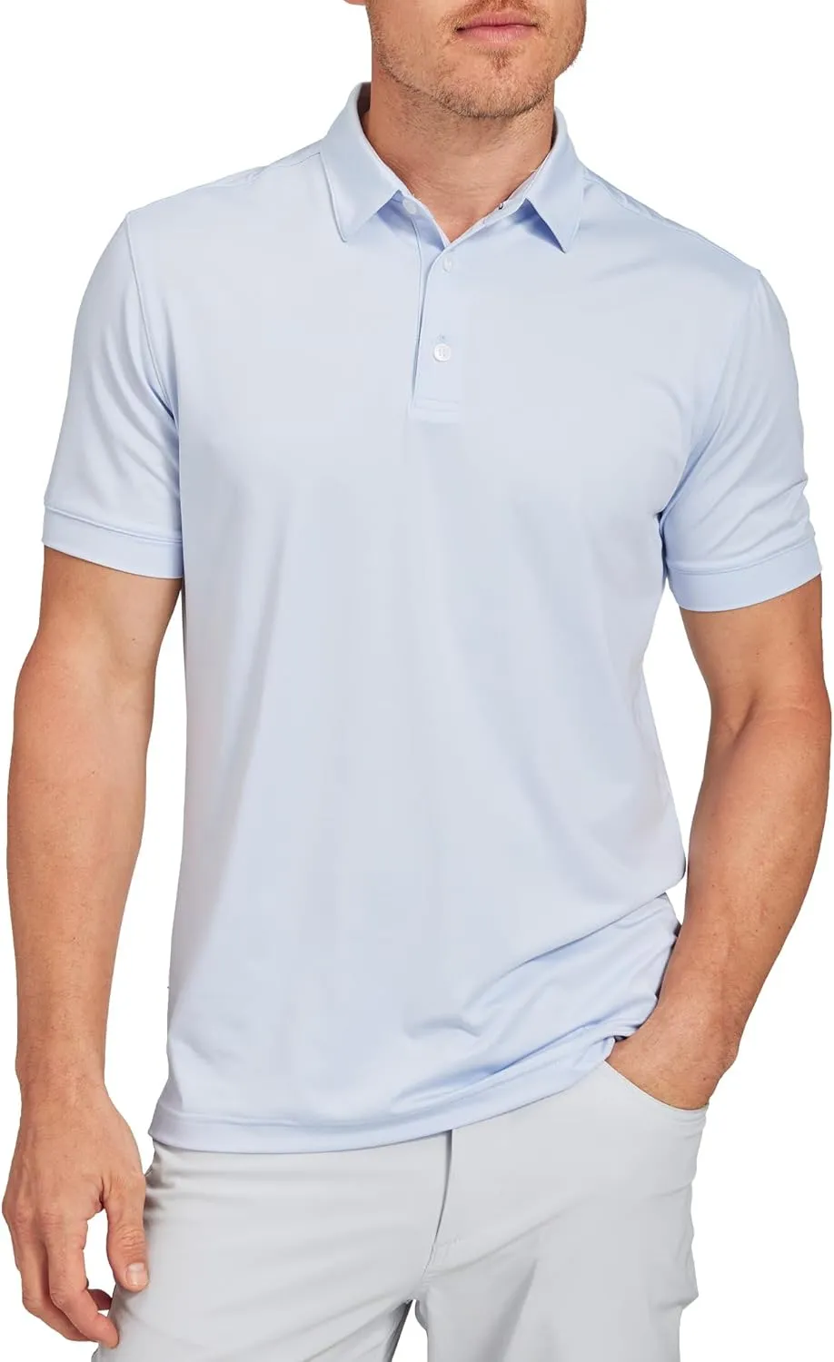 Mizzen Main Versa Men's Performance Short-Sleeve Polo - Lightweight, Moisture-Wicking, UPF 50 , 4-Way Stretch - Trim Fit