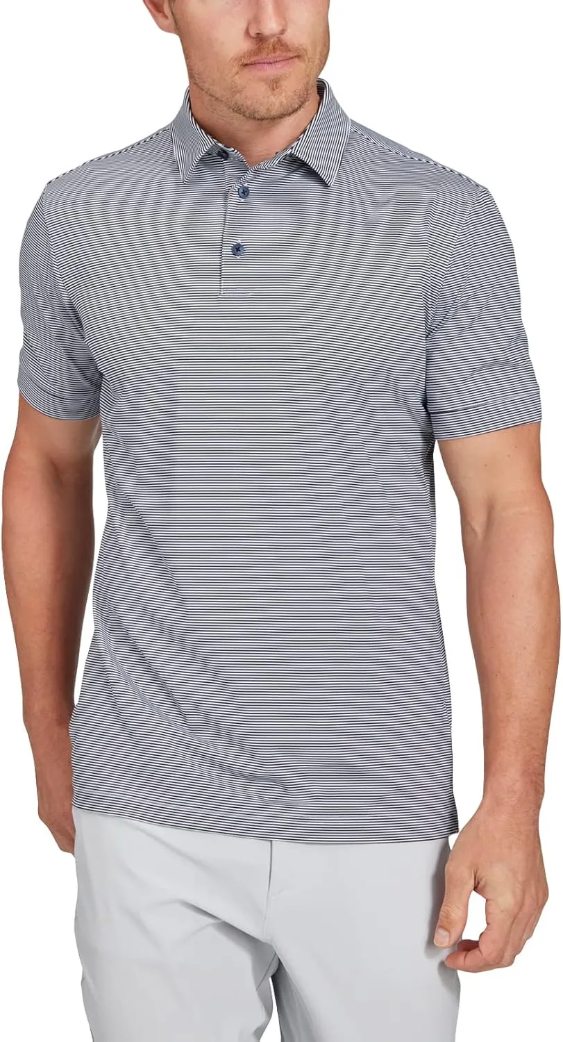 Mizzen Main Versa Men's Performance Short-Sleeve Polo - Lightweight, Moisture-Wicking, UPF 50 , 4-Way Stretch - Trim Fit