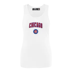MLB CHICAGO CUBS CLASSIC WOMEN'S RELAXED FIT RACERBACK (WHITE)