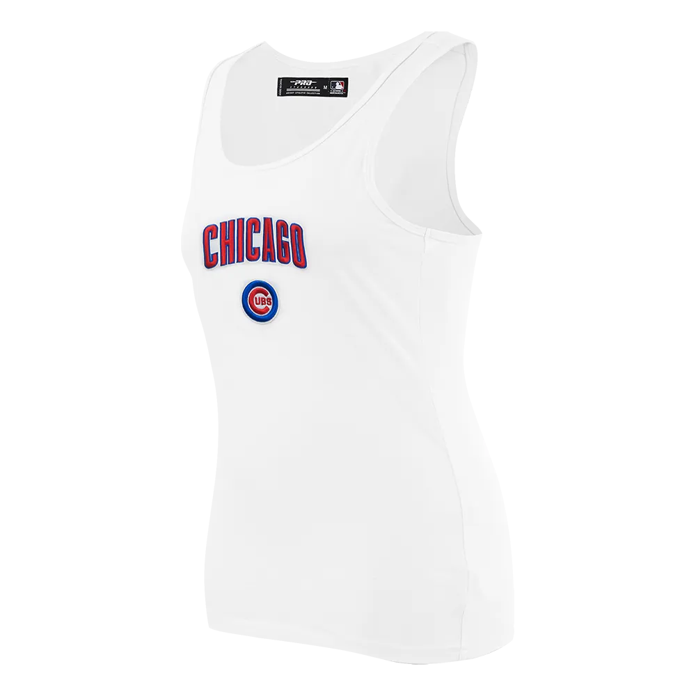 MLB CHICAGO CUBS CLASSIC WOMEN'S RELAXED FIT RACERBACK (WHITE)