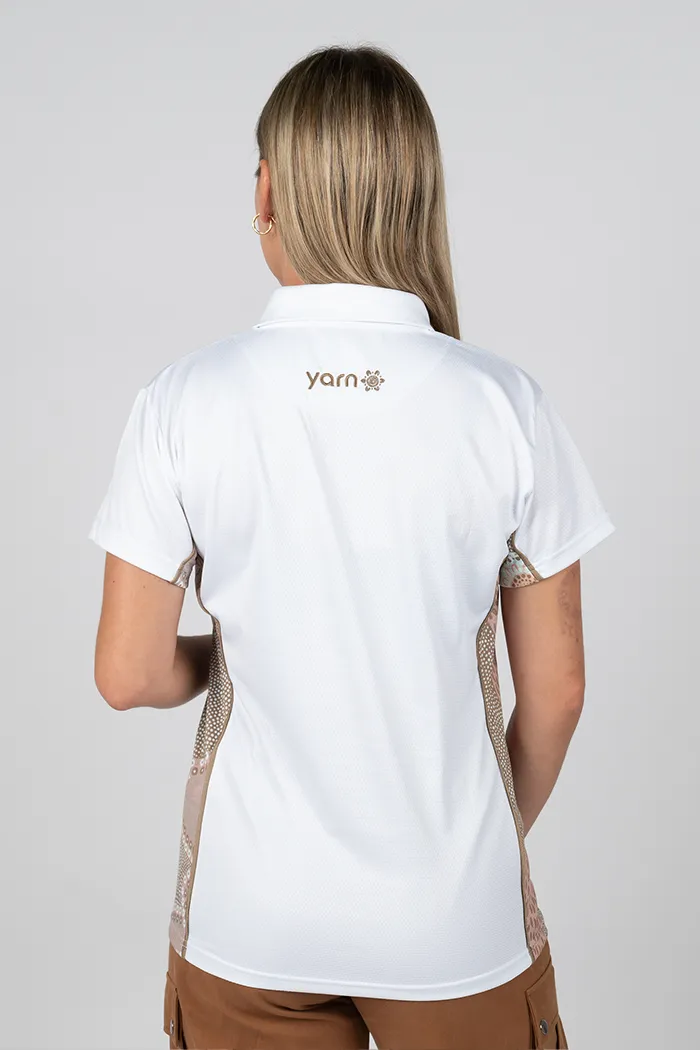 Mountains UPF50  Bamboo (Simpson) Women's Fitted Polo Shirt