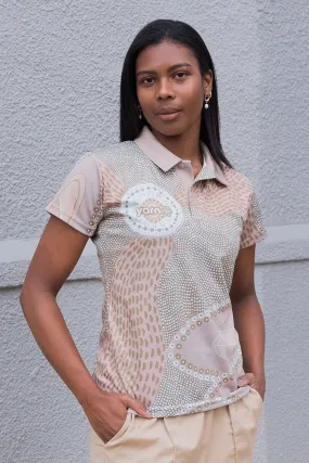 Mountains UPF50  Women's Fitted Polo Shirt